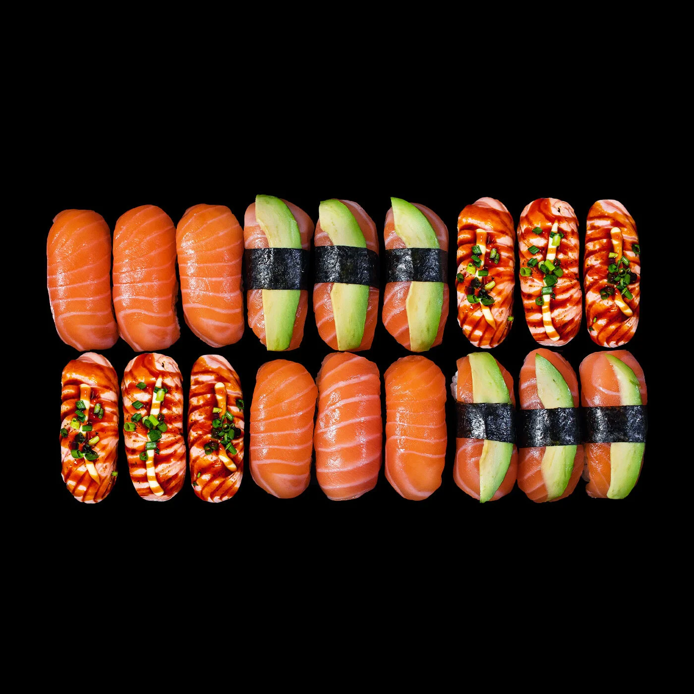 Nr 24 Salmon Nigiri Set 18 Pcs